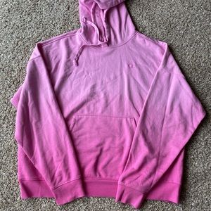 Pink ombré champion hoodie size xl